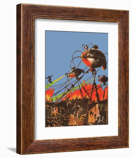 Sci Fi - War of the Worlds, 1927-Frank R Paul-Framed Giclee Print