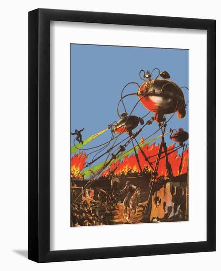 Sci Fi - War of the Worlds, 1927-Frank R Paul-Framed Giclee Print