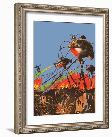 Sci Fi - War of the Worlds, 1927-Frank R Paul-Framed Giclee Print