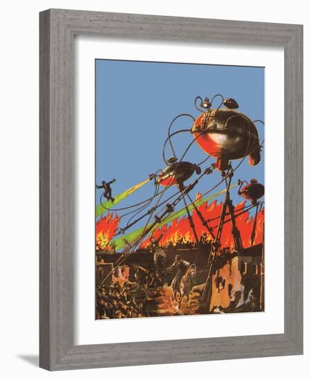 Sci Fi - War of the Worlds, 1927-Frank R Paul-Framed Giclee Print