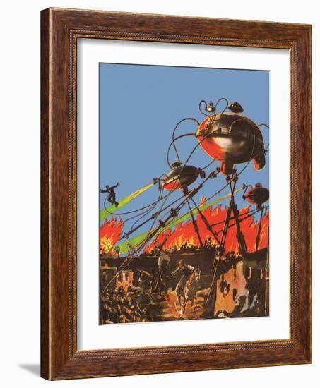 Sci Fi - War of the Worlds, 1927-Frank R Paul-Framed Giclee Print