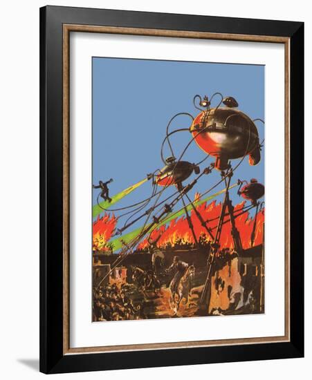 Sci Fi - War of the Worlds, 1927-Frank R Paul-Framed Giclee Print