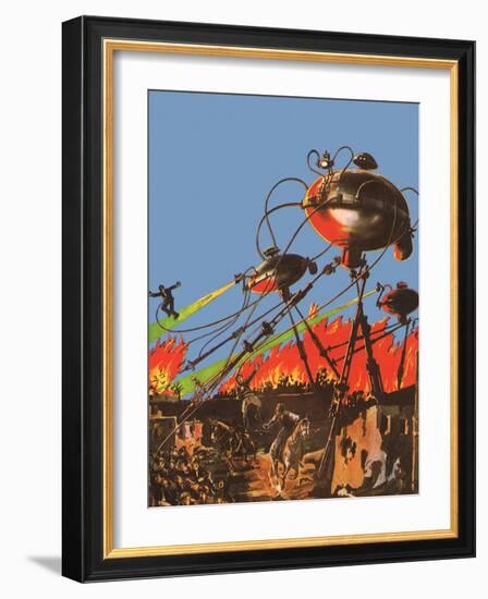 Sci Fi - War of the Worlds, 1927-Frank R Paul-Framed Giclee Print