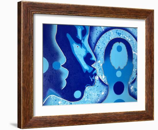 Sci Fi-Abstract Graffiti-Framed Giclee Print