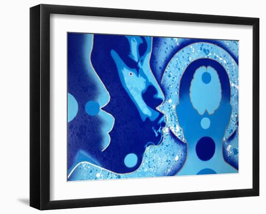 Sci Fi-Abstract Graffiti-Framed Giclee Print