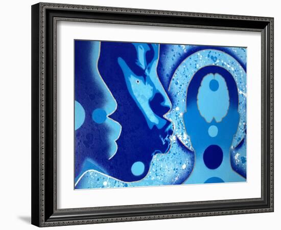 Sci Fi-Abstract Graffiti-Framed Giclee Print