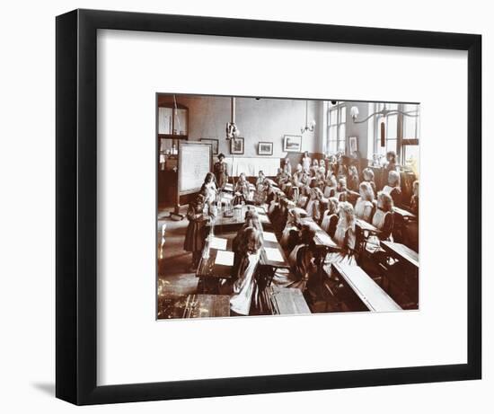 Science class, Albion Street Girls School, Rotherhithe, London, 1908-Unknown-Framed Photographic Print