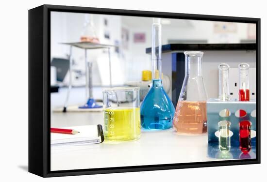 Science Classroom-Science Photo Library-Framed Premier Image Canvas