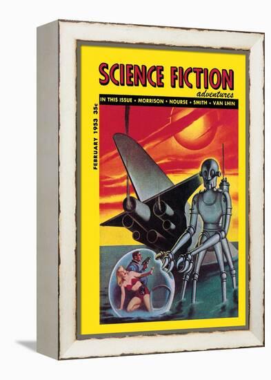 Science Fiction Adventures, February 1953-null-Framed Stretched Canvas