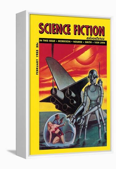 Science Fiction Adventures, February 1953-null-Framed Stretched Canvas