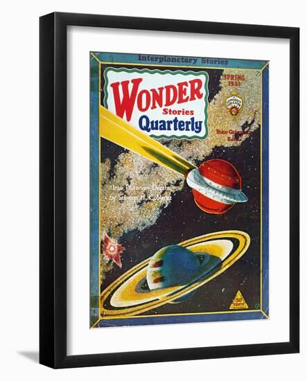 Science Fiction Cover, 1931-null-Framed Giclee Print