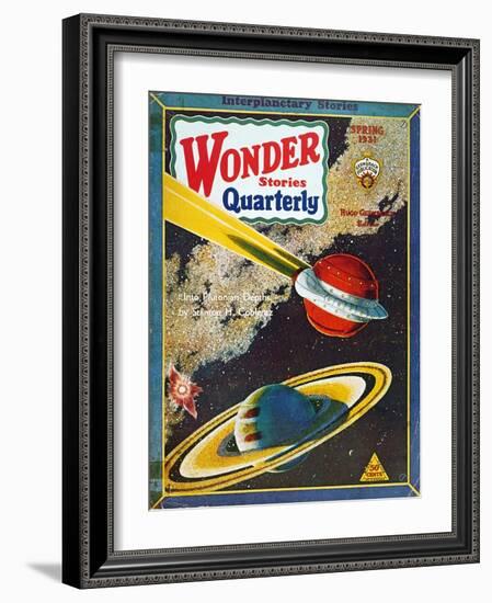 Science Fiction Cover, 1931-null-Framed Giclee Print