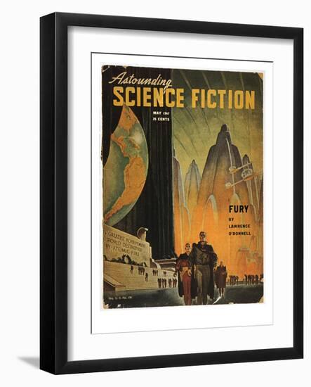 Science Fiction Magazine-Hubert Rogers-Framed Giclee Print