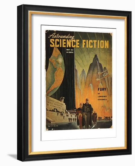 Science Fiction Magazine-Hubert Rogers-Framed Giclee Print