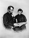 Lincoln Reading to His Son-Science Source-Giclee Print
