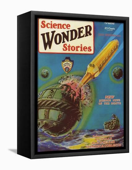 Science Wonder Stories, 1929, USA-null-Framed Premier Image Canvas