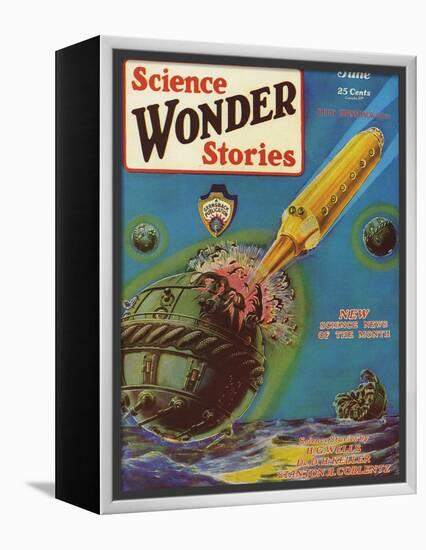Science Wonder Stories, 1929, USA-null-Framed Premier Image Canvas