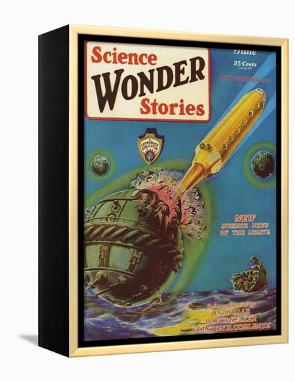 Science Wonder Stories, 1929, USA-null-Framed Premier Image Canvas