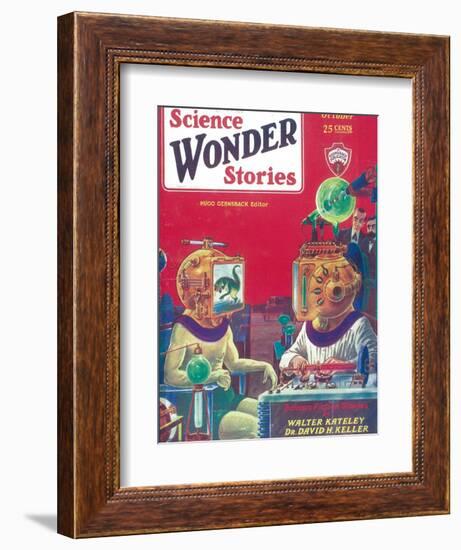 Science Wonder Stories-null-Framed Premium Giclee Print