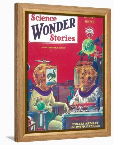Science Wonder Stories-null-Framed Stretched Canvas