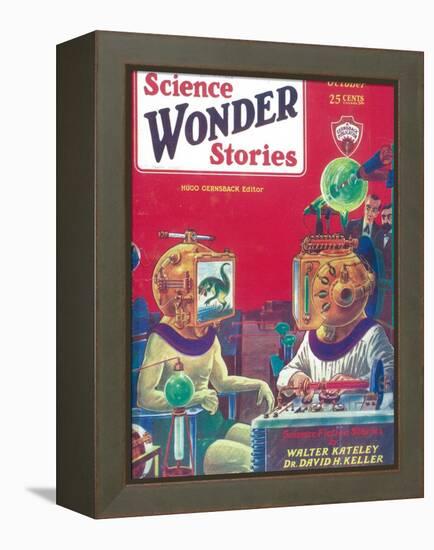 Science Wonder Stories-null-Framed Stretched Canvas