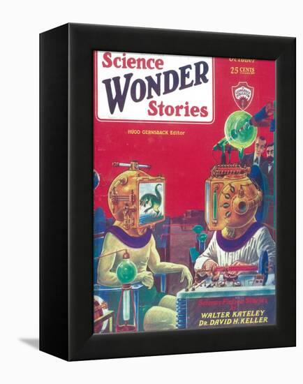 Science Wonder Stories-null-Framed Stretched Canvas