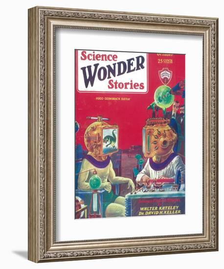 Science Wonder Stories-null-Framed Art Print