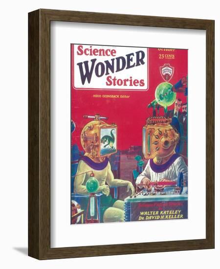 Science Wonder Stories-null-Framed Art Print