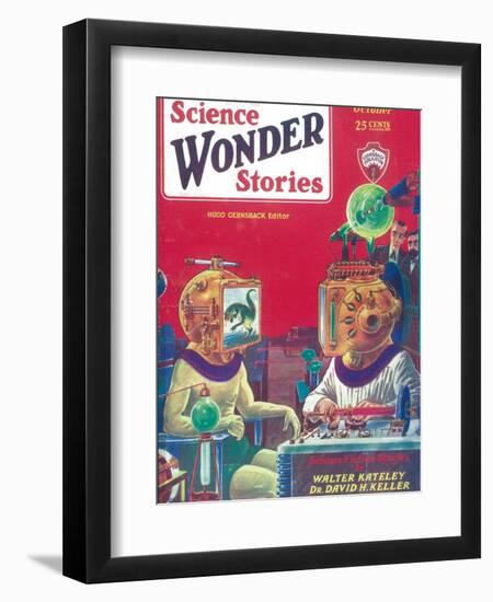 Science Wonder Stories-null-Framed Art Print