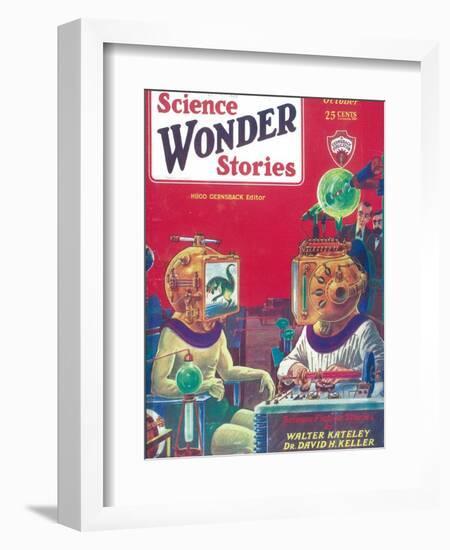 Science Wonder Stories-null-Framed Art Print