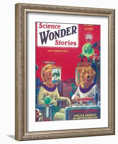 Science Wonder Stories-null-Framed Art Print