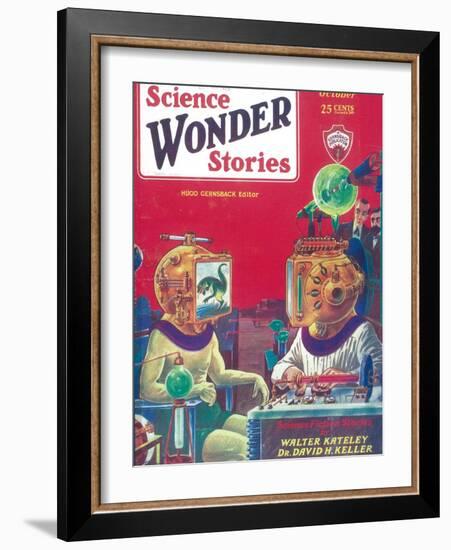 Science Wonder Stories-null-Framed Art Print