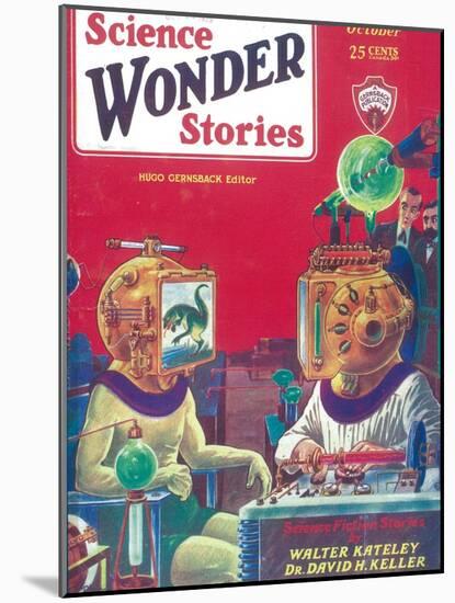 Science Wonder Stories-null-Mounted Art Print