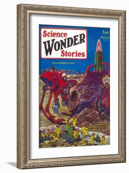 Science Wonder Stories-null-Framed Art Print