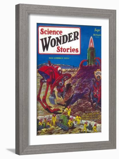 Science Wonder Stories-null-Framed Art Print