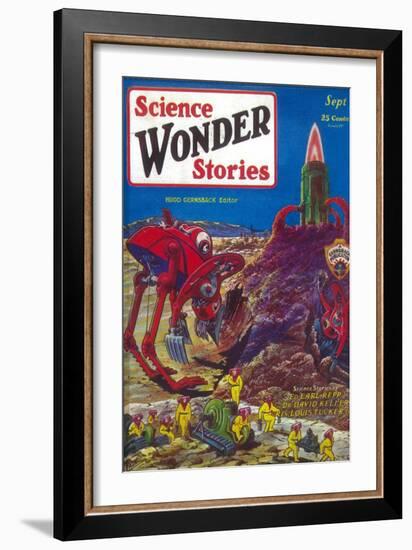 Science Wonder Stories-null-Framed Art Print