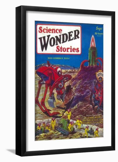 Science Wonder Stories--Framed Art Print