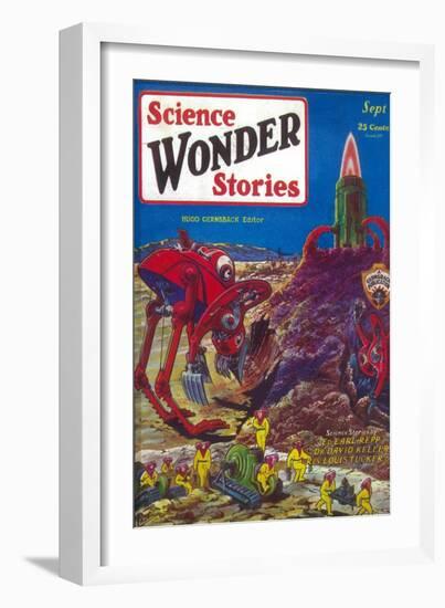 Science Wonder Stories--Framed Art Print