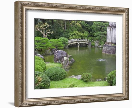 Scilent Stone Garden, Kyoto, Japan-Shin Terada-Framed Photographic Print
