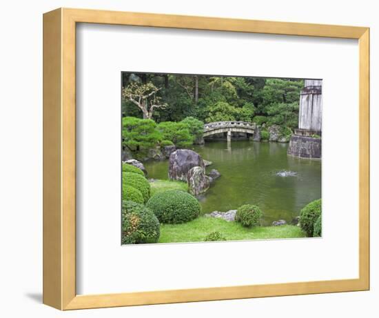 Scilent Stone Garden, Kyoto, Japan-Shin Terada-Framed Photographic Print