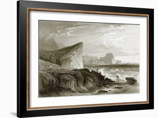 Scilla and Charybdis, Sicily-English-Framed Giclee Print