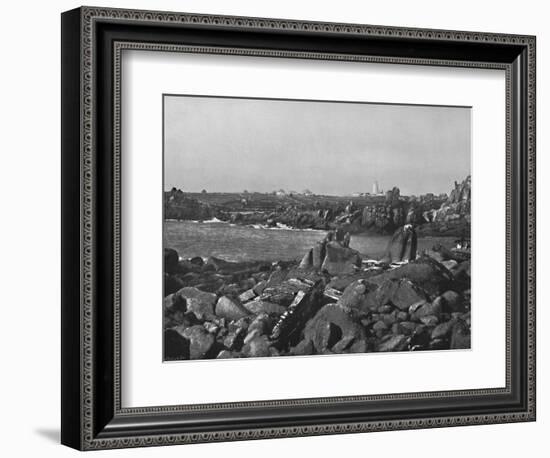 'Scilly Islands - the Cove and Lighthouse, St. Agnes', 1895-Unknown-Framed Photographic Print