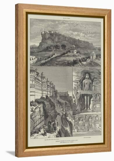 Scindia's Fortress of Gwalior, Central India-William 'Crimea' Simpson-Framed Premier Image Canvas