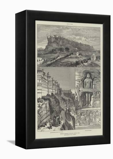 Scindia's Fortress of Gwalior, Central India-William 'Crimea' Simpson-Framed Premier Image Canvas