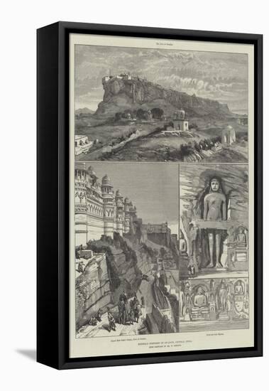 Scindia's Fortress of Gwalior, Central India-William 'Crimea' Simpson-Framed Premier Image Canvas