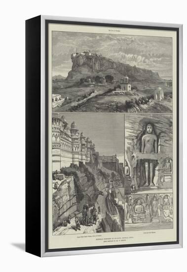 Scindia's Fortress of Gwalior, Central India-William 'Crimea' Simpson-Framed Premier Image Canvas