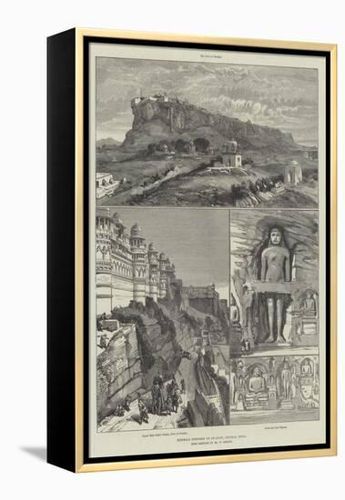 Scindia's Fortress of Gwalior, Central India-William 'Crimea' Simpson-Framed Premier Image Canvas