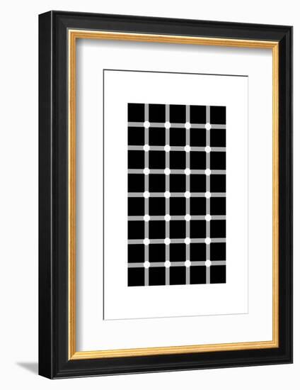 Scintillating Grid Illusion-Science Photo Library-Framed Photographic Print