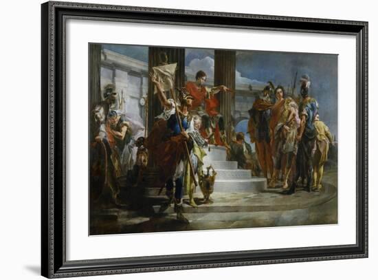 Scipio Africanus Freeing Massiva-Giambattista Tiepolo-Framed Giclee Print