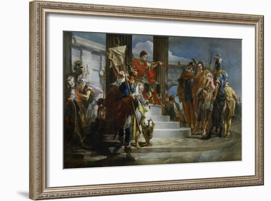 Scipio Africanus Freeing Massiva-Giambattista Tiepolo-Framed Giclee Print